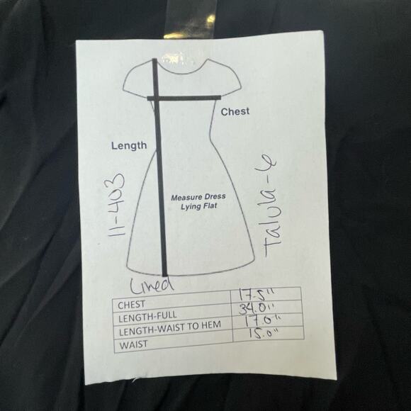 TALULA SPAGHETTI STRAP FIT FLARE LINED CLASSIC MINI DRESS BLACK MEDIUM 6 - Picture 8 of 8